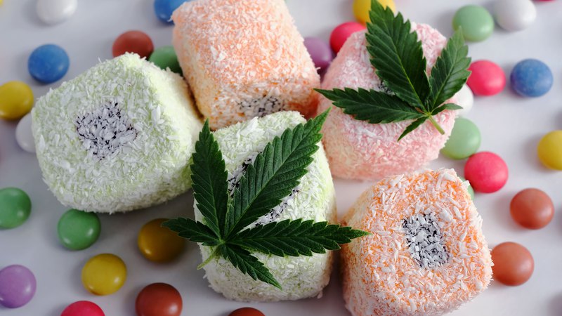 Colorful edibles with cannabis leaves on top: do candy edibles expire?